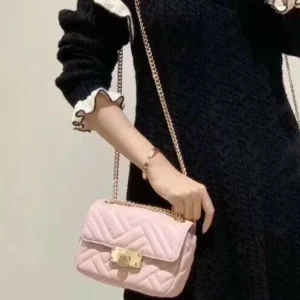 Túi xách Michael Kors mini màu hồng Peyton Flap Blossom Chains Handbag, túi xách MK đeo chéo chính hãng giành cho nữ, túi xách michael kors mini authentic, giỏ xách MK hàng hiệu đeo chéo màu hồng dự tiệc, giỏ xách MK chính hãng dạo phố màu hồng