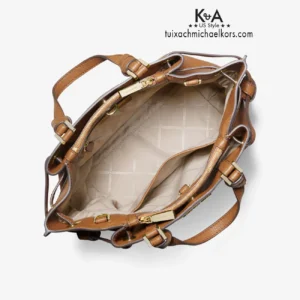 Túi xách Michael Kors nữ hàng hiệu Greta Leather Satchel