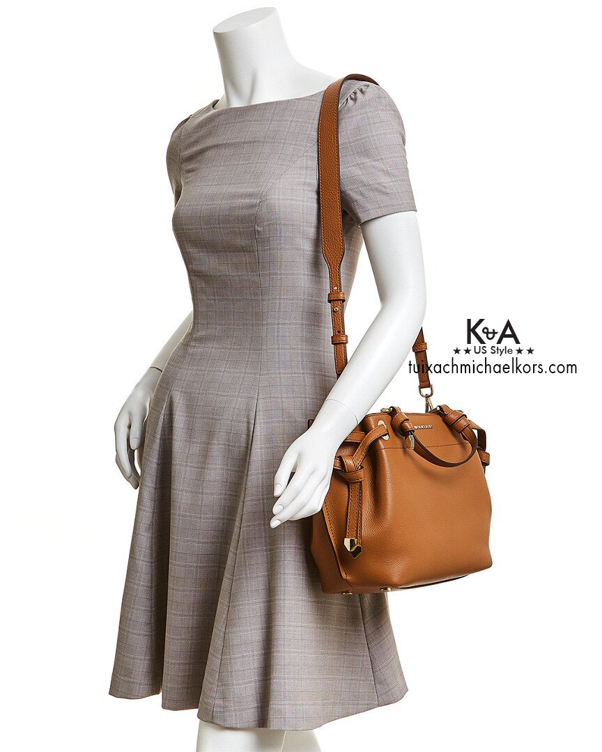 Túi xách Michael Kors nữ hàng hiệu Greta Leather Satchel