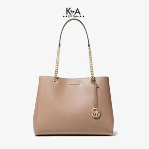 Túi xách Michael Kors hàng hiệu đeo vai Susannah Large Blush Ew Tote Leather Bag, túi xách MK hàng hiệu đeo vai màu trắng, túi xách michael kors hàng hiệu dạo phố, túi xách michael kors chính hãng authentic công sở, giỏ xách MK xách tay hằng ngày