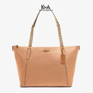 Túi xách Coach nữ  hàng hiệu mã 87775 PBL LTH AVA CHAIN TOTE IMTAU IMTAUPE, tui xach Coach nu size lon mau da, tui xach Coach nu cong so mau dadanh cho nu, cap xach Coach nu chinh hang , tui xach Coach nu deo vai