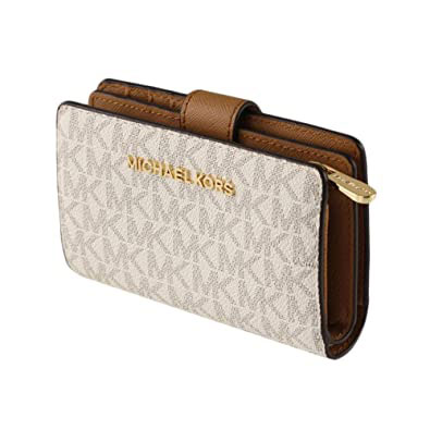 Ví cầm tay Michael Kors mini gấp Jet Set Vanilla Wallet