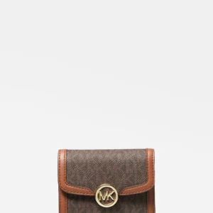 Ví Michael Kors Leida 35S4G9GF2B Md Bifld Wallet Brown