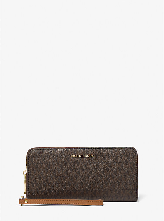 Ví Michael Kors Cầm Tay Màu Nâu Large Logo Continental Wallet