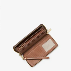 Ví cầm tay Michael Kors hàng hiệu  Jet Set Travel Continental Brown