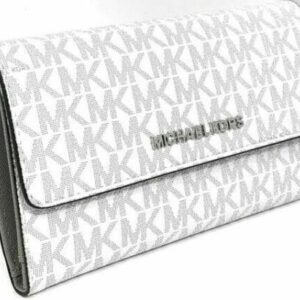 Ví Michael Kors 35F8STVF3B Jet Set Travel Trifold Màu Trắng