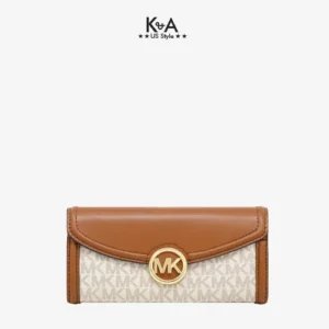 Ví Michael Kors size lớn của nữ Fulton Flap Vanilla Large Wallet