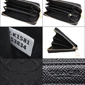 Ví Coach cầm tay nữ hàng hiệu F67566  SIG LTH ACC ZP IMBLK kích thước lớn, vi coach nu sanh dieu, vi Coach nu size lon, bop Coach nu sanh dieu, vi Coach hang hieu chinh hang, vi Coach authentic mau den danh cho nu