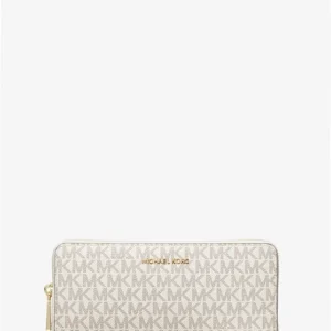 Ví Nữ Michael Kors size lớn 35F8GTVT3B Jet Set Travel Wallet Vanilla