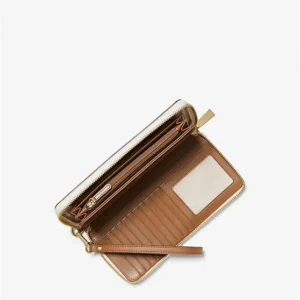 Ví Nữ Michael Kors size lớn 35F8GTVT3B Jet Set Travel Wallet Vanilla