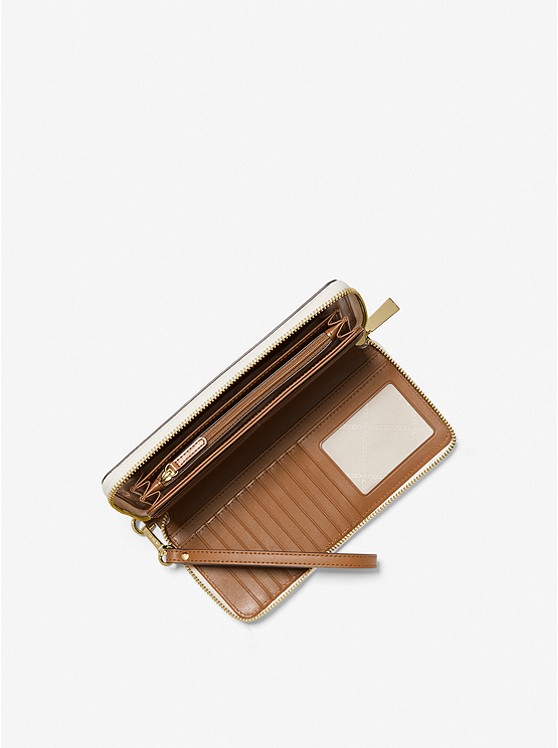 Ví Nữ Michael Kors size lớn 35F8GTVT3B Jet Set Travel Wallet Vanilla