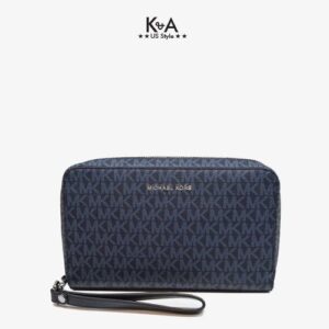 Ví Michael Kors 37S0LACU5B POUCHETTE ADML-PL BLUE cầm tay nam hàng hiệu kích thước lớn, vi Michael Kors nam sanh dieu, vi Michael Kors nam size lon,  vi Michael Kors hang hieu chinh hang, vi Michael Kors authentic mau xanh den