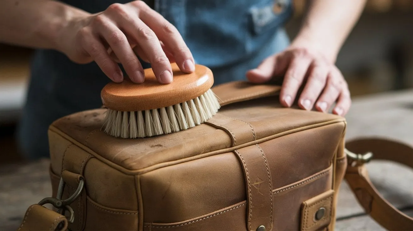a-photo-of-a-person-using-a-horsehair-brush_1 Kỹ thuật đánh bóng bằng bàn chải lông ngựa giúp tạo độ bóng mịn tự nhiên cho da