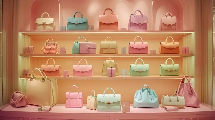 designer-bag-display-stockcake Sở hữu túi xách hàng hiệu với giá hời là mong muốn của mọi tín đồ thời trang
